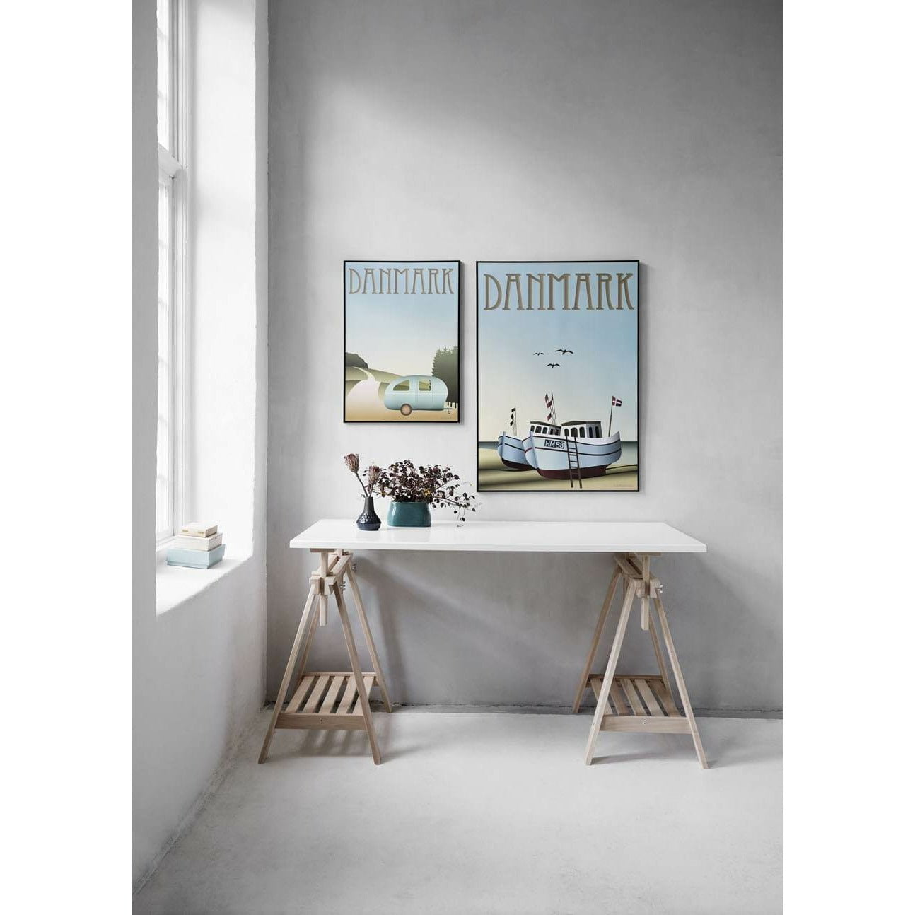 Vissevasse Denmark Fishing Boats Poster, 70 X100 Cm