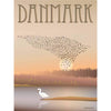 Vissevasse Denmark Black Sun Poster, 15 X21 Cm