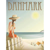Vissevasse Denmark Beach Poster, 15 X21 Cm