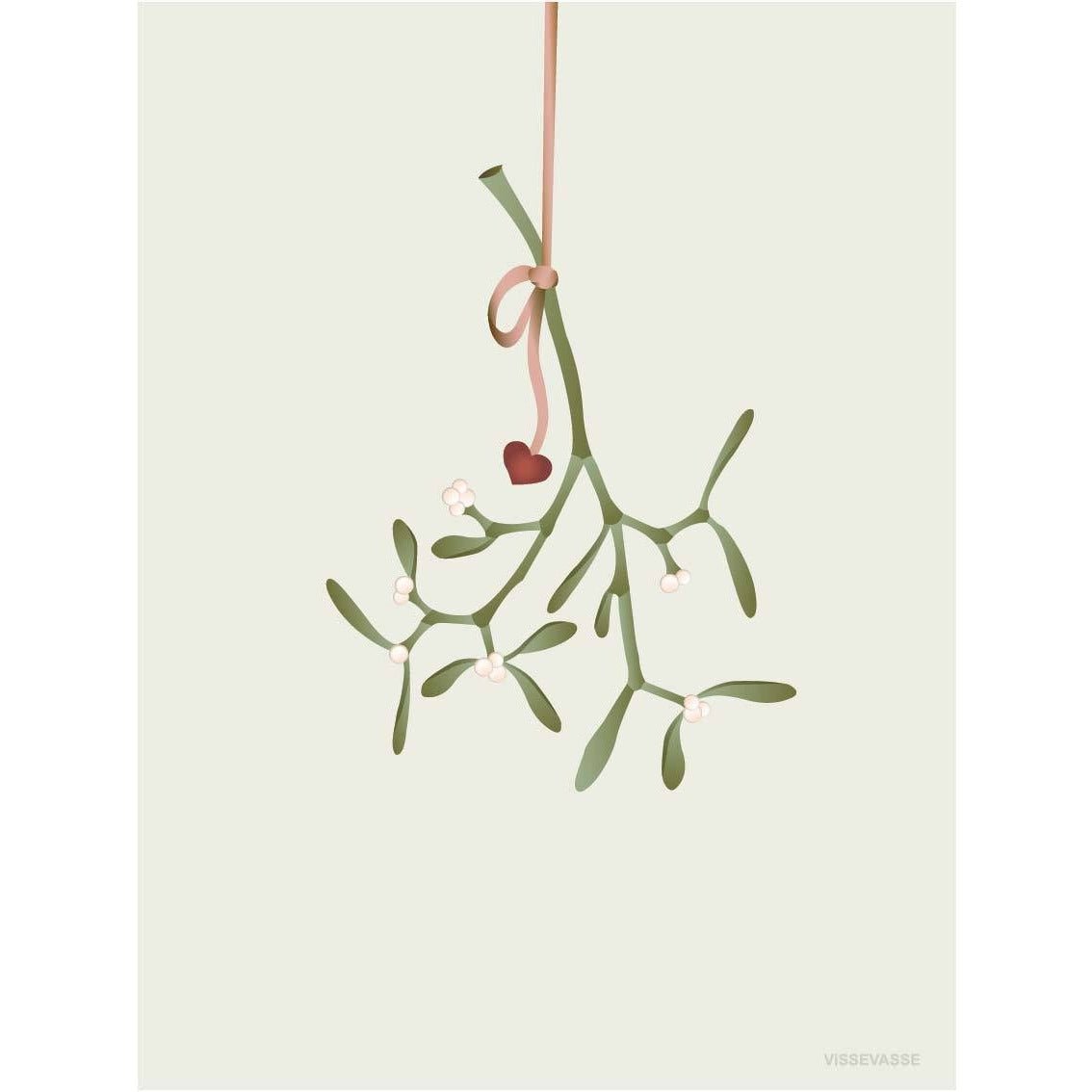 Vissevasse Mistletoe Poster, 30 X40 Cm