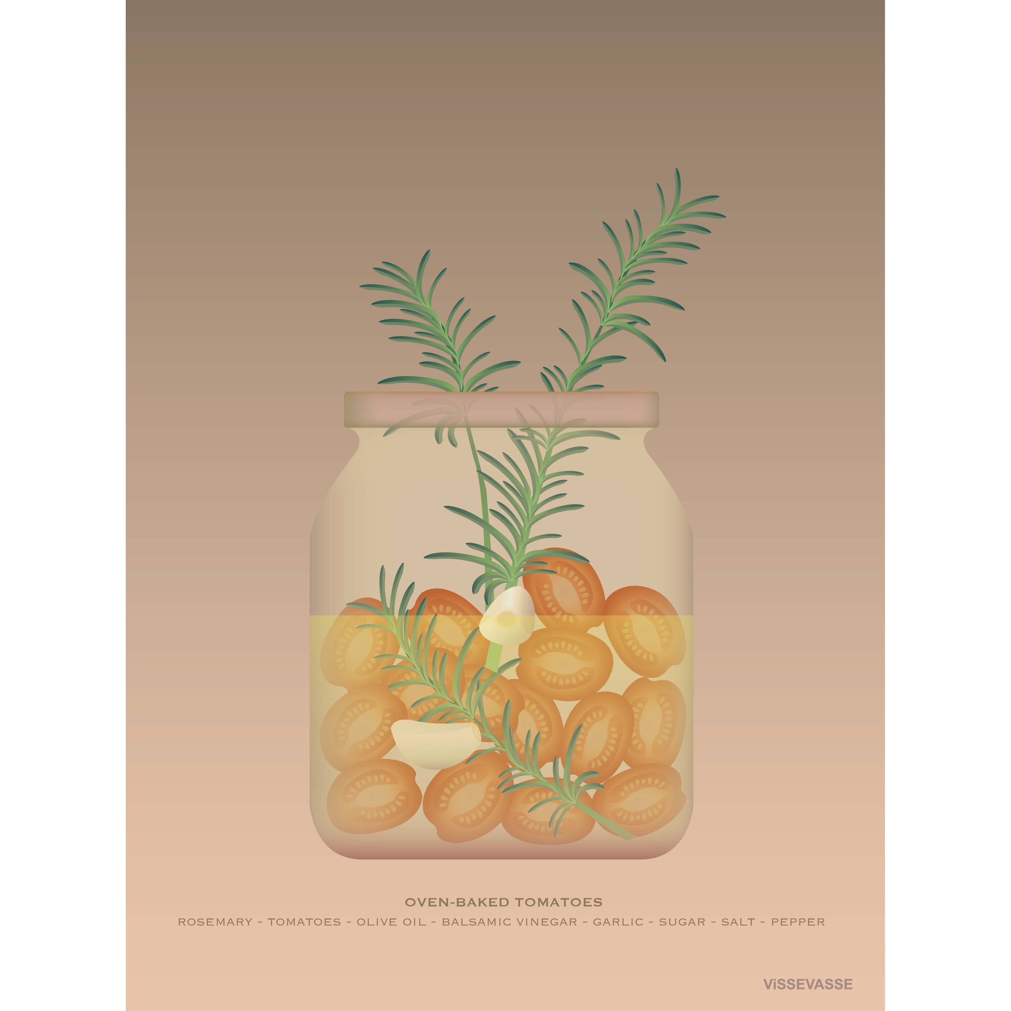 Vissevasse Oven-Baked Tomatoes Poster, 15X21 Cm-Wanddekoration-Vissevasse-5713138460114-F-2014-601-S-VIS-inwohn