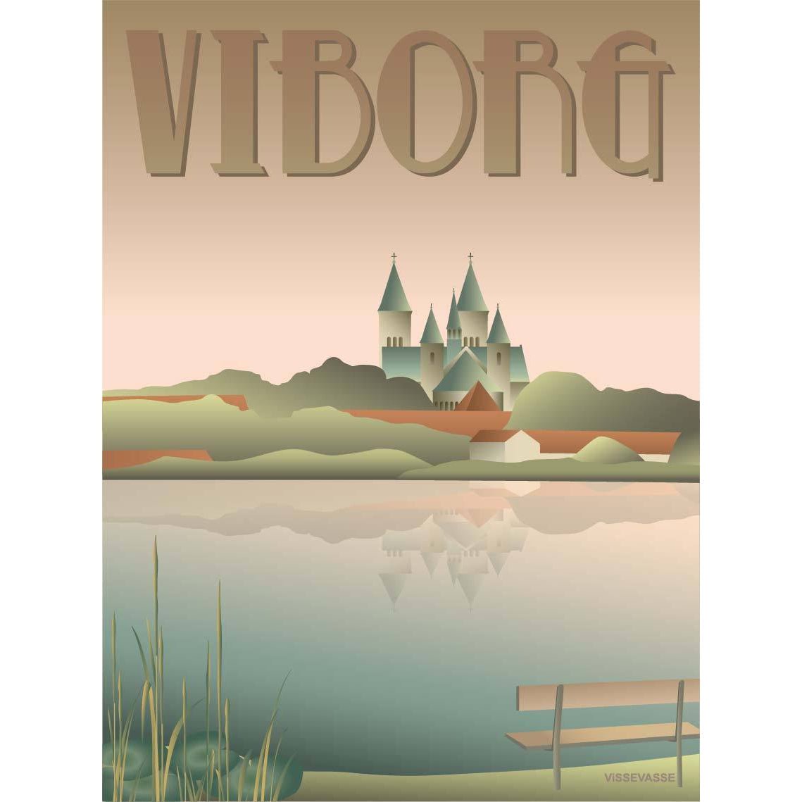 Vissevasse Viborg Lakes Poster, 15 X21 Cm