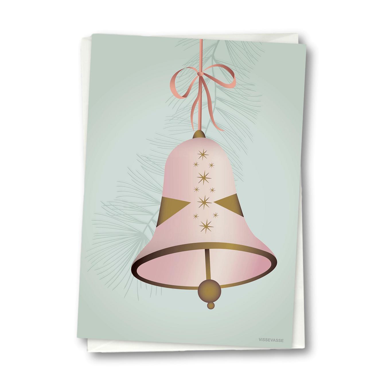 Vissevasse Weihnachtsglocke Grußkarte 10.5X15 Cm, Rosa-Vissevasse-Vissevasse-5713138611509-F-2016-115-XS-VIS-inwohn