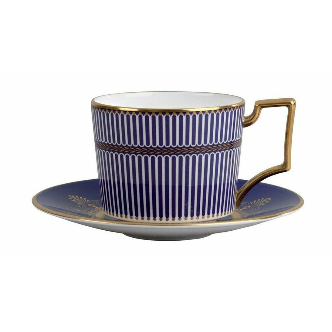 Wedgwood Anthemion Blue Teacup og Saucer Iconic