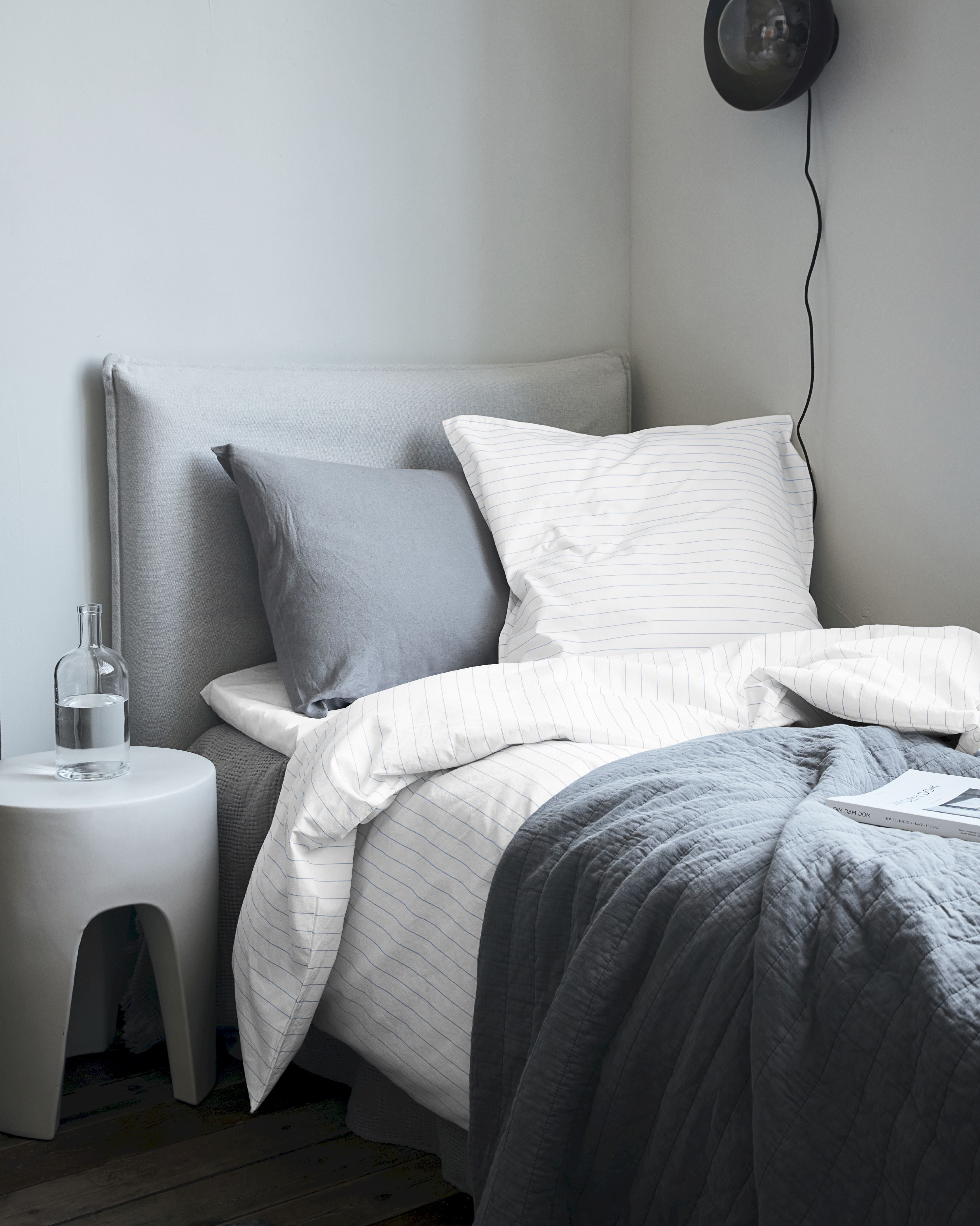 By Nord Dagny Bed Linen Set 200x140 Cm, Snow With Ocean