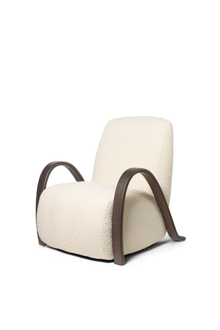 Ferm Living Buur Lounge Chair Nordic Bouclé, Off White