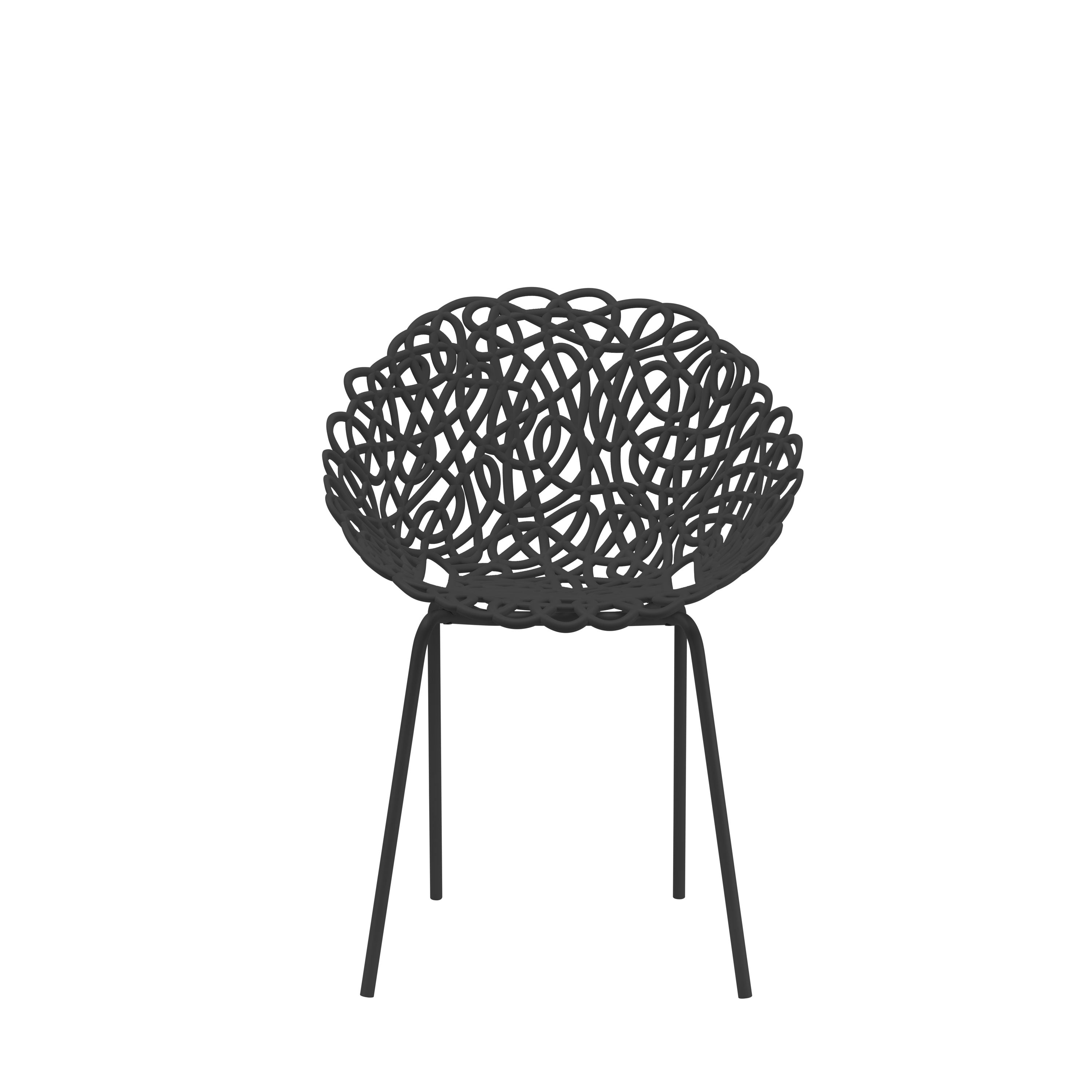 Qeeboo Bacana stol udendørs sæt på 2 stk, sort