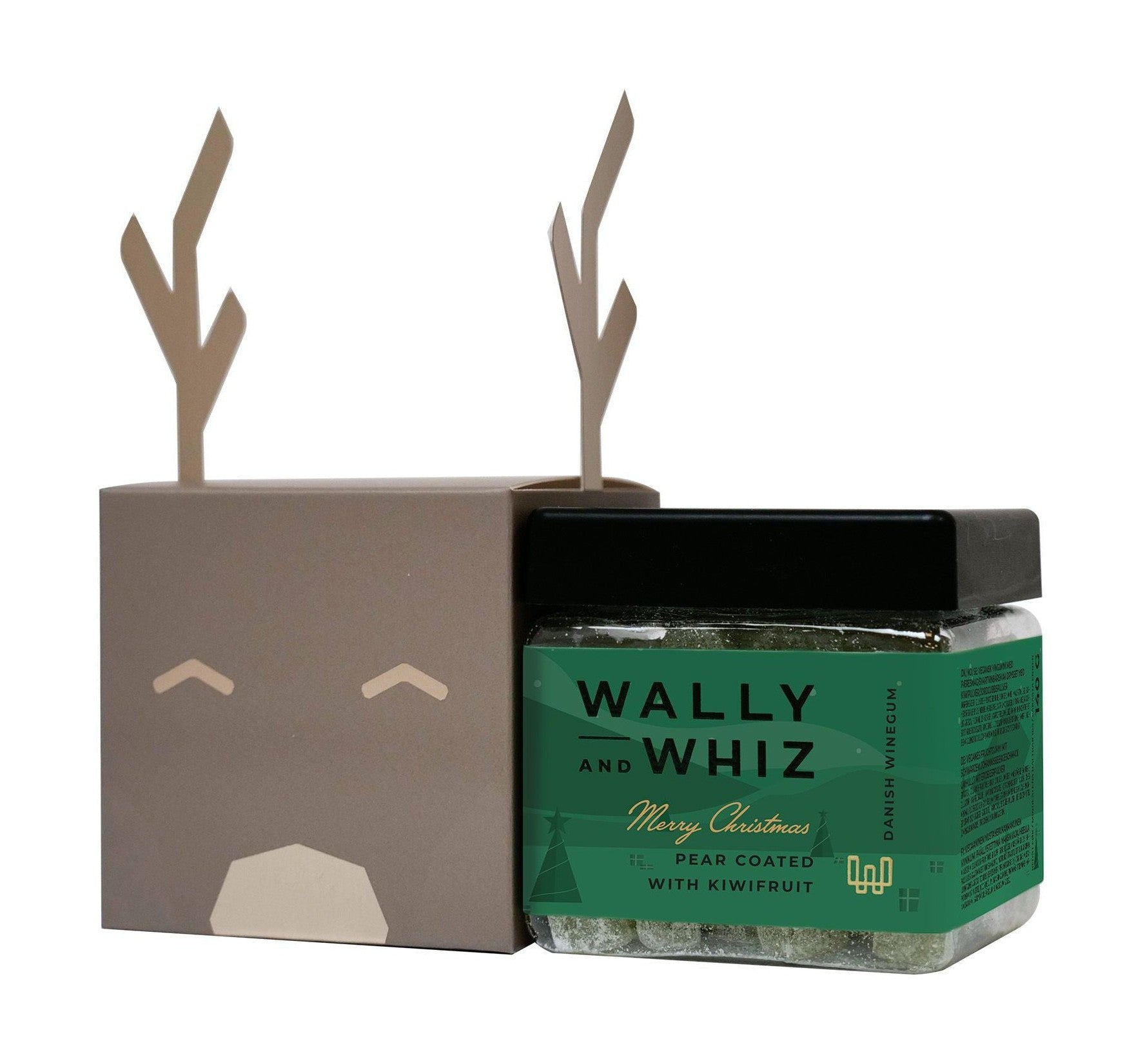 Wally And Whiz Rensdyr Grå 1 Small Cube Pear W Kiwi 140g